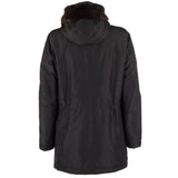 Dolce & Gabbana Black Silk Men Parka