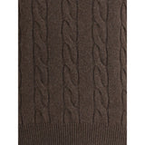 Aragona Cashmere Braided Turtleneck Sweater