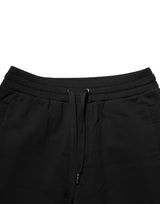 Dolce & Gabbana Black DG Logo Cotton Jogger Sweatpants Pants