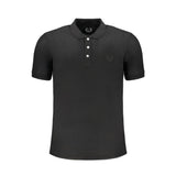 Gianmarco Venturi Black Cotton Polo Shirt
