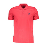 Gianmarco Venturi Red Cotton Polo Shirt