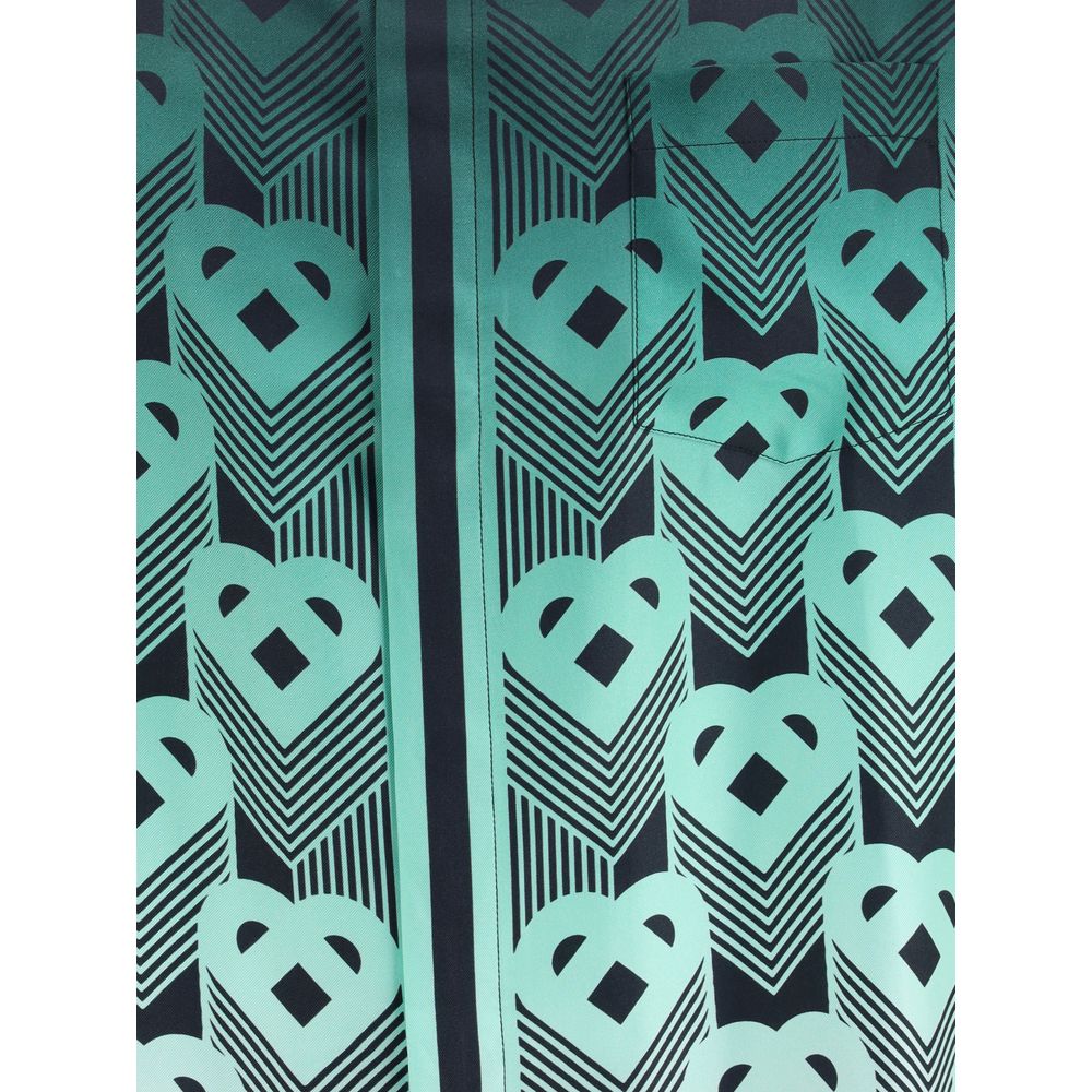 Casablanca Gradient Monogram short sleeve silk Shirt