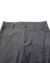 Daniele Alessandrini Gray Polyester Formal Dress Trouser Pants