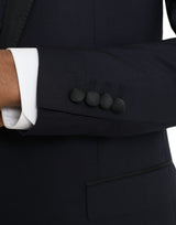 Dolce & Gabbana Blue Wool MARTINI 1 Button Men 3 Piece Suit