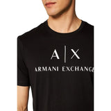 Armani Exchange Black Cotton T-Shirt