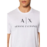 Armani Exchange White Cotton T-Shirt