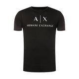 Armani Exchange Black Cotton T-Shirt