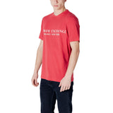 Armani Exchange Red Cotton T-Shirt