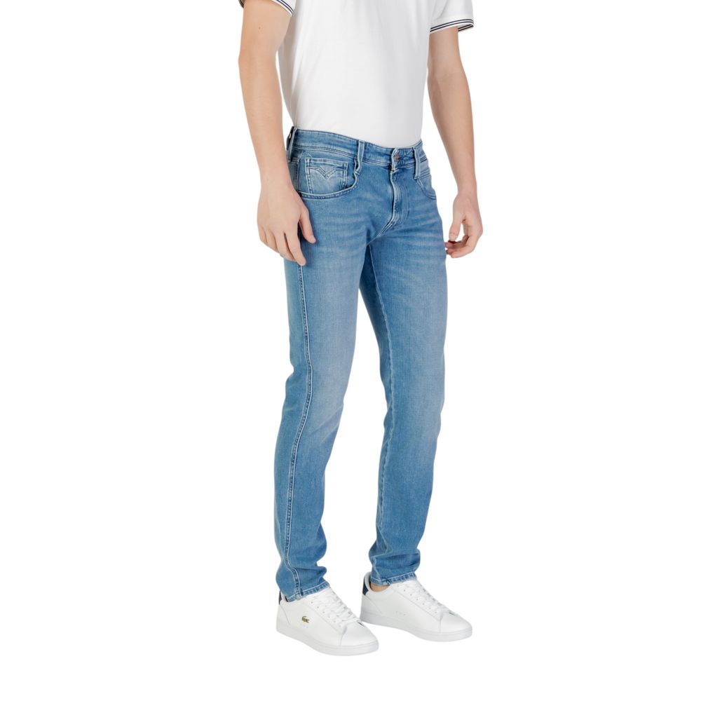 Replay Blue Cotton Skinny Jean