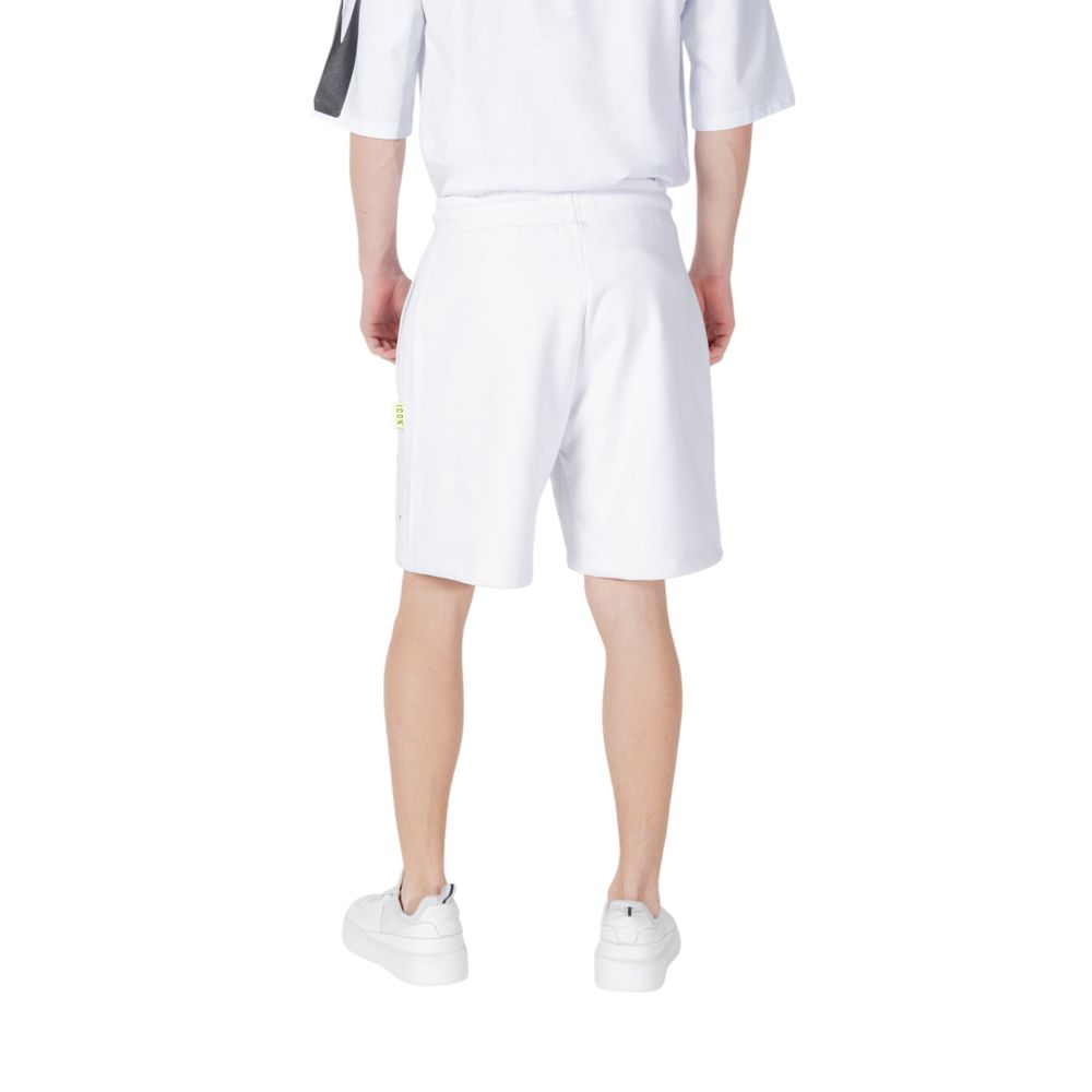 Icon White Cotton Bermuda