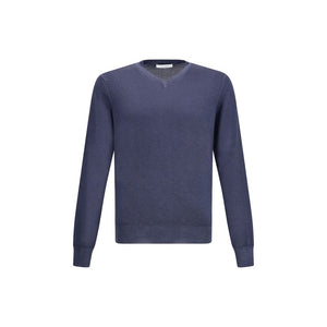Cruciani Green V-neck Sweater