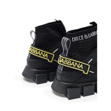 Dolce & Gabbana Black Technical High Top Sneakers