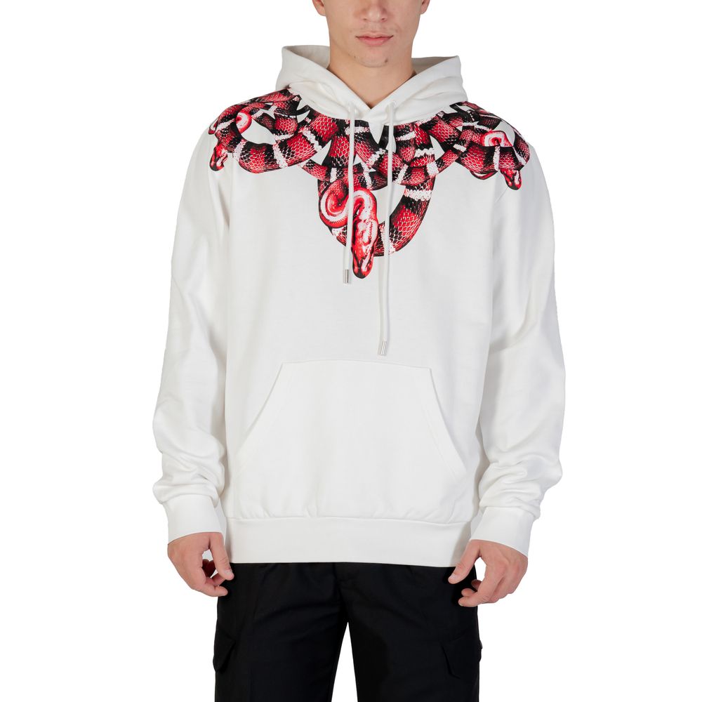 County of Milan White Cotton Hoodie