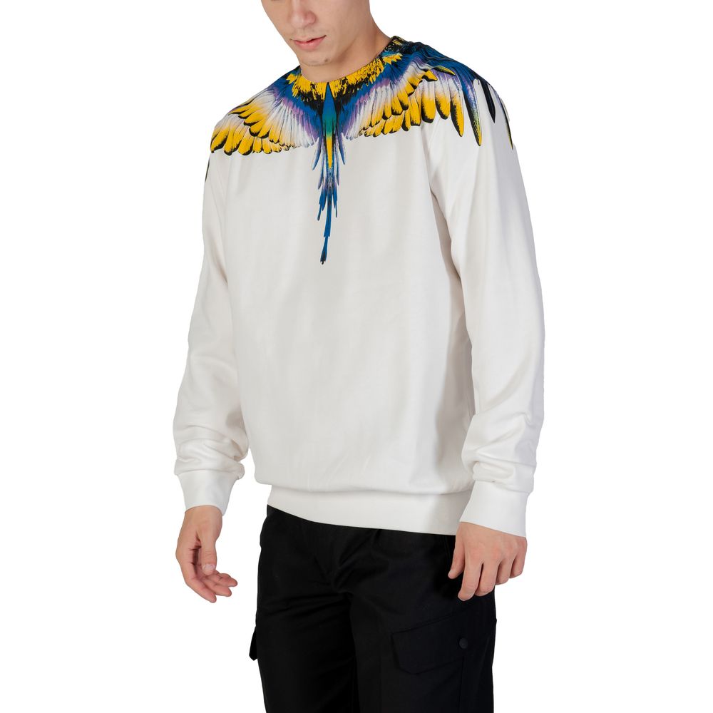 County of Milan White Cotton Sweatshirt