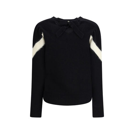 Valentino Black Fleece Wool Sweatshirt