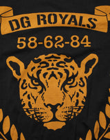 Dolce & Gabbana Black DG Royals Cotton Crew Neck Men T-shirt