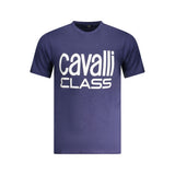 Cavalli Class Blue Cotton T-Shirt