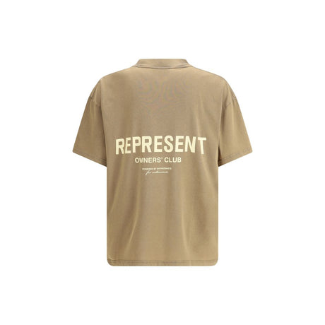 Represent Brown Cotton T-Shirt