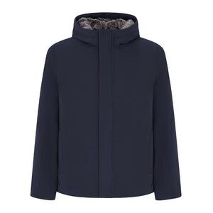 Suns Blue Polyester Jackets & Coat