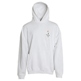 Balenciaga White Cotton Hooded Pullover OVERSIZE Sweater