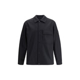 Stone Island Black Fleece Wool Coat