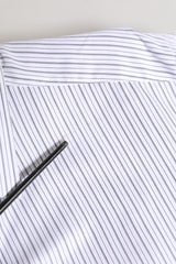 Dolce & Gabbana White Stripes Long Sleeves GOLD Dress Shirt