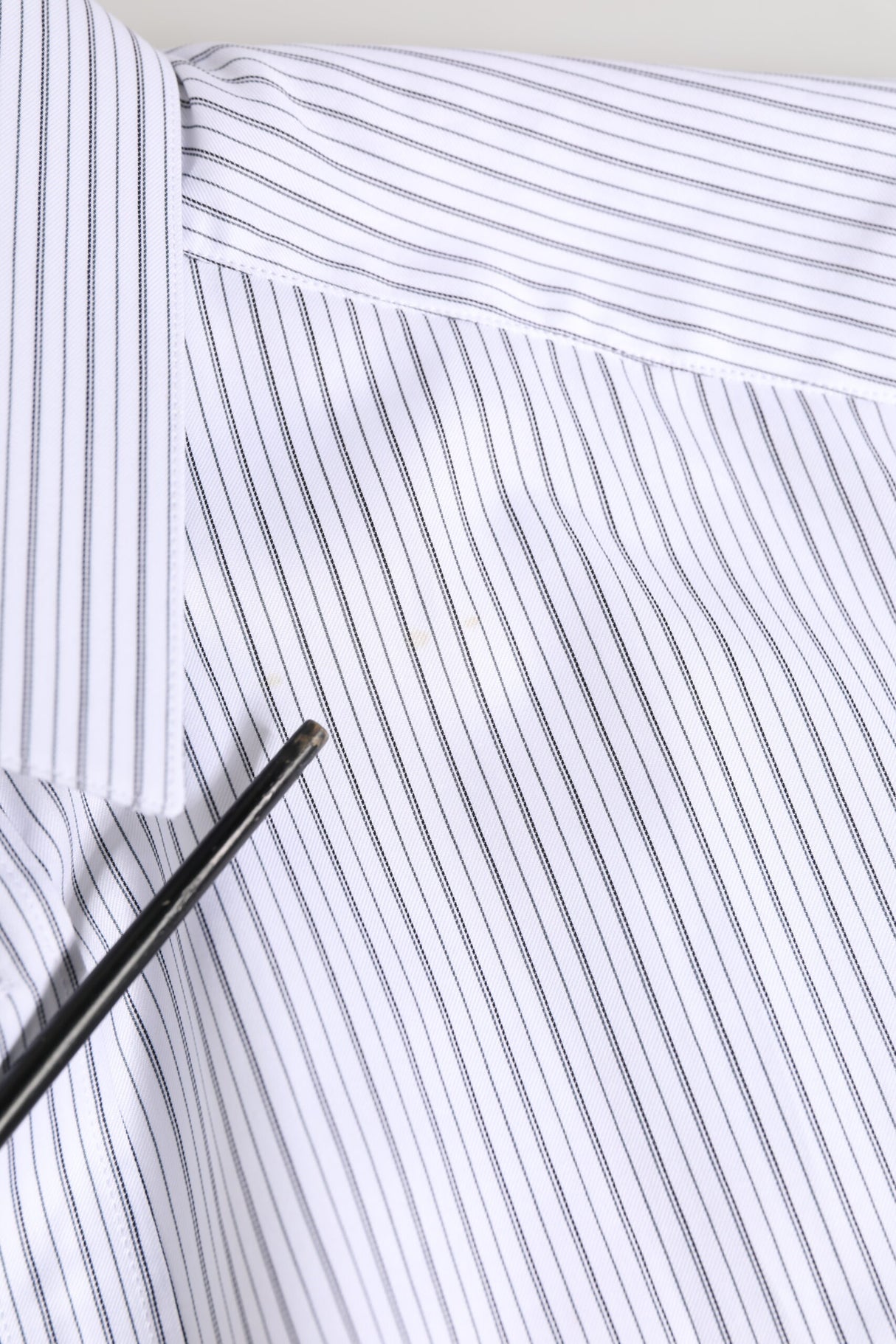 Dolce & Gabbana White Stripes Cotton Men GOLD Dress Shirt