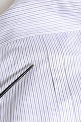 Dolce & Gabbana White Stripes Long Sleeves GOLD Dress Shirt