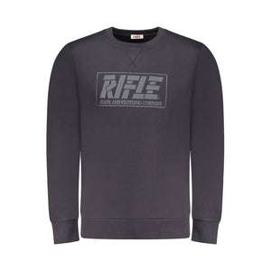 Rifle Blue Cotton Men Sweatshirt