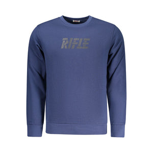 Rifle Blue Cotton Men Sweatshirt