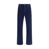 Stone Island Blue Cotton Straight-Leg Jeans