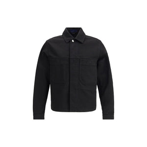 Stone Island Black Cotton Coat