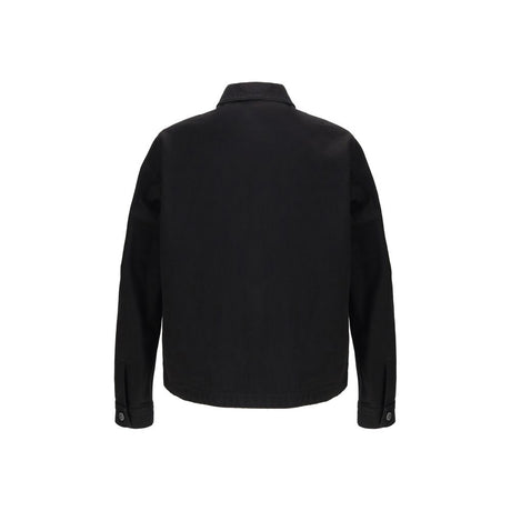 Stone Island Black Cotton Coat