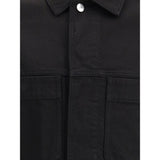 Stone Island Black Cotton Coat