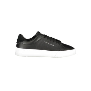 Tommy Hilfiger Black Polyurethane Men's Sneaker