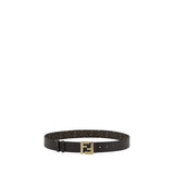 Fendi Brown Calf Leather Bos Taurus Regular Belt