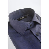 Baldinini Trend Blue Cotton Men Shirt