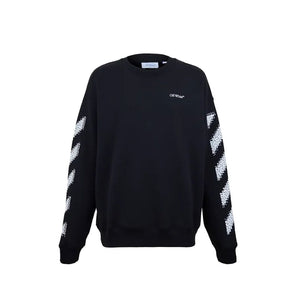 Off-White Black Cotton Sweatshirt