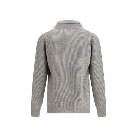 Brooksfield Virgin Wool Shawl-Collar Cardigan