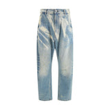 Vivienne Westwood Light Blue Cotton Relaxed Fit Jeans