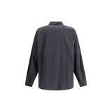 Balenciaga Black Wool Pattern Shirt