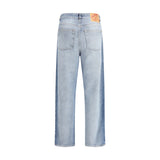 Magliano Blue Cotton Relaxed Fit Jeans