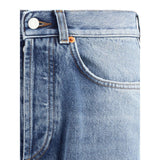 Magliano Blue Cotton Relaxed Fit Jeans