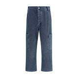 Jacquemus Blue Cotton Jeans Denim