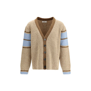 Ami Paris Beige Wool Cardigan