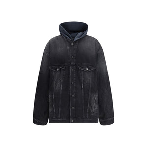 Balenciaga Black Cotton Denim Jacket