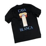 Casablanca Black Cotton T-Shirt