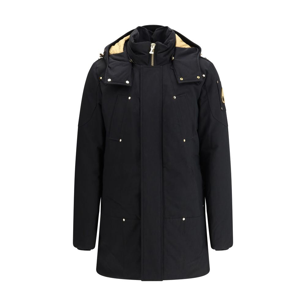Moose Knuckles Black Cotton Parka