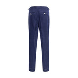Brunello Cucinelli Blue Wool Casual Pants