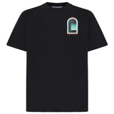 Casablanca Black Cotton T-Shirt